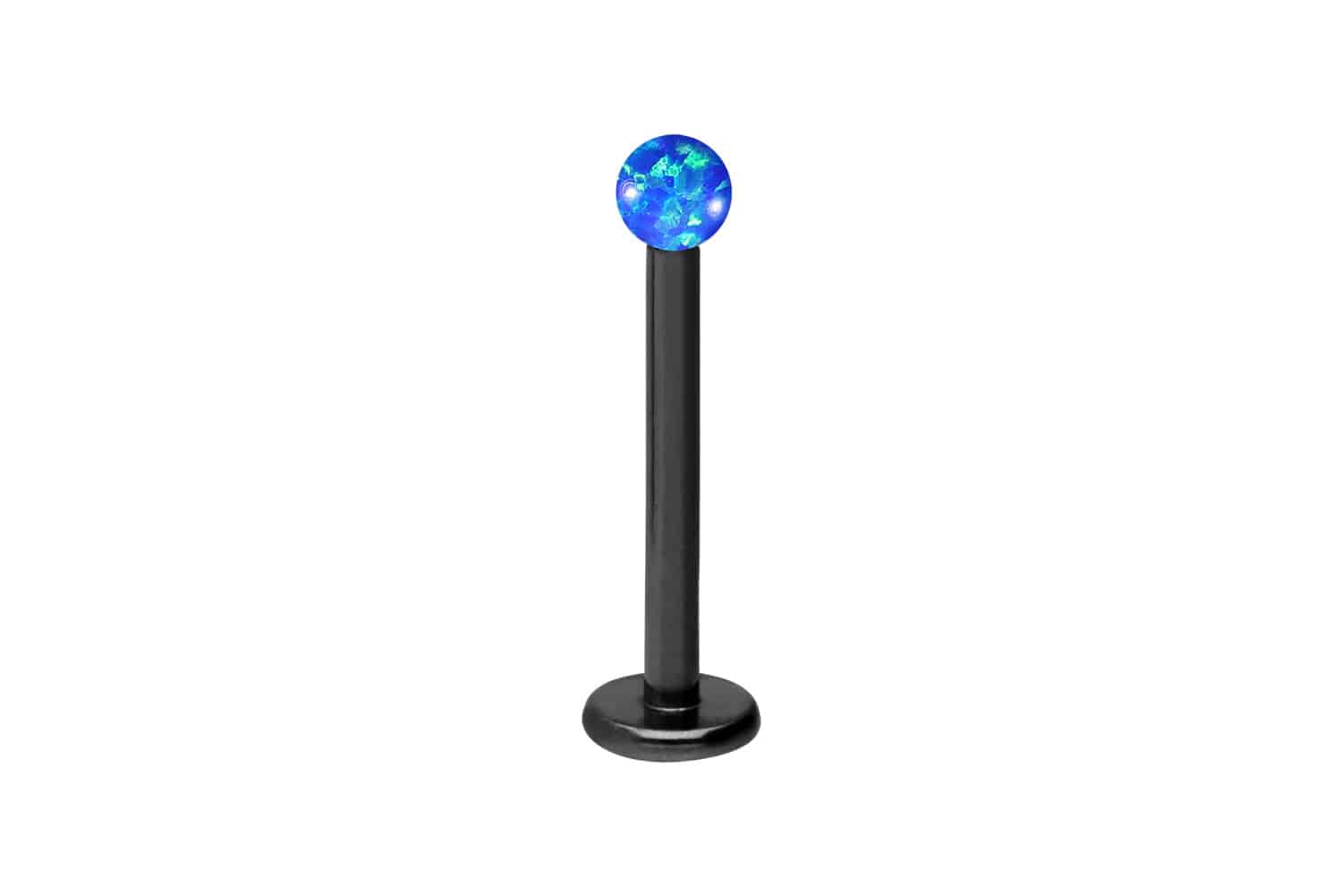 Chirurgenstahl Labret Piercing SYNTHETISCHER OPAL